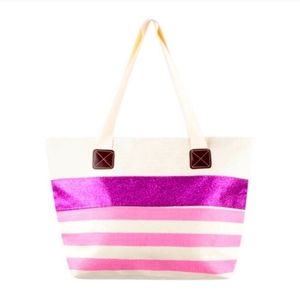 Pink stripe bag